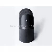 Koleno dymové 130mm/90° hrúbka 1,5 mm s čistiacim otvorom