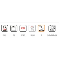 Brúska oscilačná delta 125W