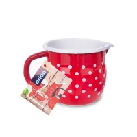 Hrnček smalt 10cm Belly bodka Hrnček smalt 10cm Belly bodka