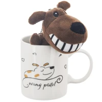 Hrnček 0,39L porcelánový + hračka