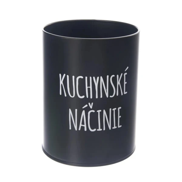 Stojan na kuchynské náradie plech Black Stojan na kuchynské náradie plech Black