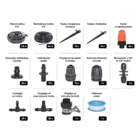 Systém zavlažovací 1/2" 125ks/bal