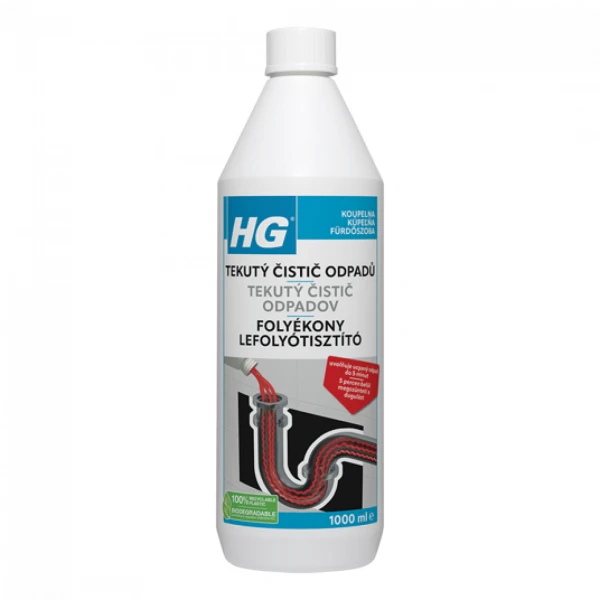 HG čistič odpadov 1L tekutý HG čistič odpadov 1L tekutý
