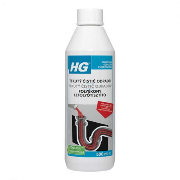 HG čistič odpadov 0,5l tekutý HG čistič odpadov 0,5l tekutý