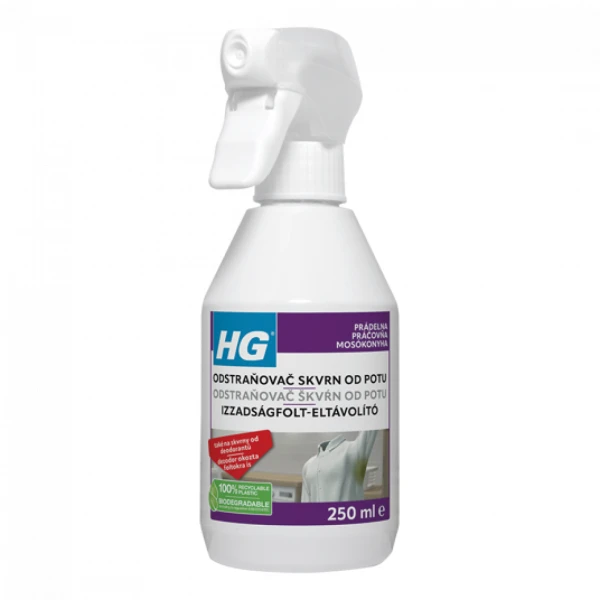 HG odstraňovač škvŕn od potu 0,25l HG odstraňovač škvŕn od potu 0,25l