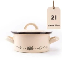 Rajnica smalt 18cm/2,0L + pokrievkou Linea