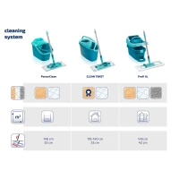 Mop komplet Leifheit PowerClean M+náhrada Mop komplet Leifheit PowerClean M+náhrada