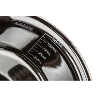 BANQUET smaltovaný hrniec METALLIC Black 18 cm, 1,3 l, s pokrievkou