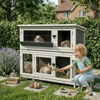 Králikáreň drevená 114x101x50cm SARI