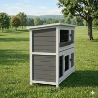 Králikáreň drevená 114x101x50cm SARI