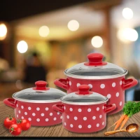 Hrniec s pokrievkou 20cm/4L biele bodky Hrniec s pokrievkou 20cm/4L biele bodky