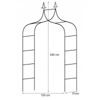 Pergola záhradná 150x37x240cm Pergola záhradná 150x37x240cm