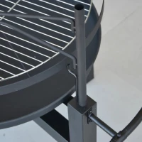 Ohnisko oceľové 60cm pevné s grilom