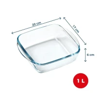 Misa sklo 1L/20x17x6cm do teplovzdušnej fritézy