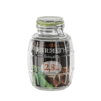 Pohár 2,8L s hermetickým uzáverom sklo Pohár 2,8L s hermetickým uzáverom sklo