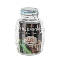 Pohár 2,8L s hermetickým uzáverom sklo Pohár 2,8L s hermetickým uzáverom sklo