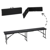 Lavica záhradná - pivný set 180cm UH čierny