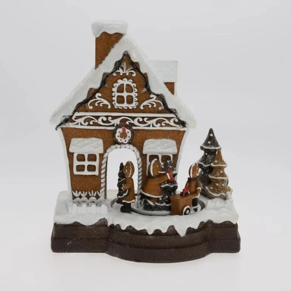 Dekorácia vianočná domček perník 20x13,5x25cm Dekorácia vianočná domček perník 20x13,5x25cm