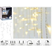 Reťaz vianočné Cencúle 180LED IP44 biele Reťaz vianočné Cencúle 180LED IP44 biele