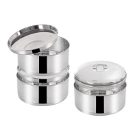 Obedár nerez 3 x 1,3 L s vekami