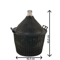 Demižón 54l sklenený v koši