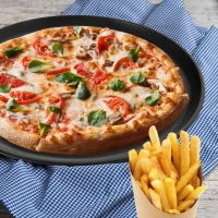 Plech na pizzu 32cm kovový/nepriľnavý povrch