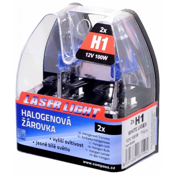 Žiarovka 12V H1 100W white laser 2ks Žiarovka 12V H1 100W white laser 2ks