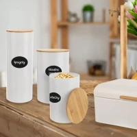 Dóza 13cm plech/bambus WHITLINE