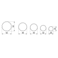 Vykrajovačky Koliesko zubaté bal/5ks