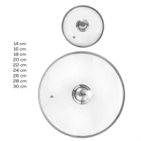 Pokrievka sklo 14cm úchyt Pokrievka sklo 14cm úchyt