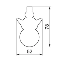 Vykrajovačka Snehuliak