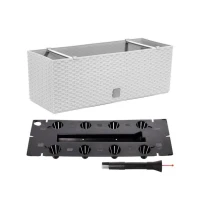 Truhlík 50cm samozavlažovací biely