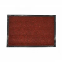 Rohož 60x40 guma textil bordová pruhovaná