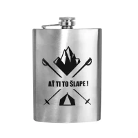 Fľaša ploskačka 0,24L nerez - motívy