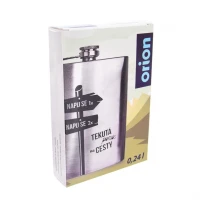 Fľaša ploskačka 0,24L nerez - motívy