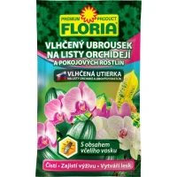 Utierky vlhčené na listy orchidey a izbové rastliny